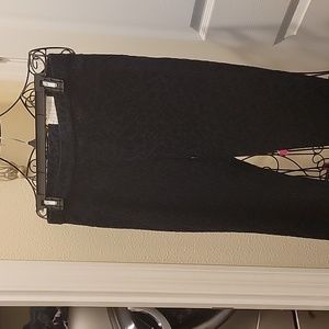 NWT Hue Sz Med Midnight Rinse leopard like leggings